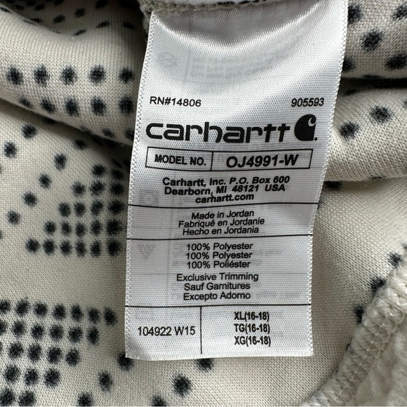 Carhartt Women’s Relaxed Fit Fleece Pullover. Size XL (16-18) - Picture 9 of 11